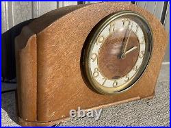 Vintage Seth Thomas Simsbury Clock Wooden Art Deco Mid Century Chime Electric NL