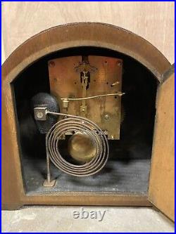 Vintage Smith Enfield Key Mantle Clock WORKS