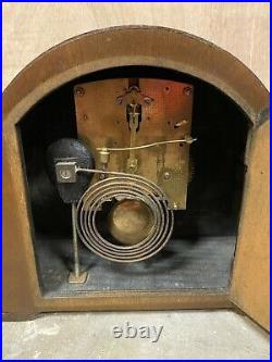 Vintage Smith Enfield Key Mantle Clock WORKS