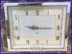 Vintage Smiths Mantel Clock Art Deco 8 Day With Chinoiserie Painted Design Gwo