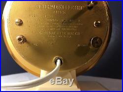 Vintage Stunning 1940s Art Deco GE 7H134 Telechron Alarm Clock Model Helper