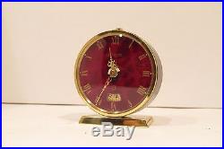 Vintage Swiss Art Deco LeCoultre Recital 8 day Alarm Clock