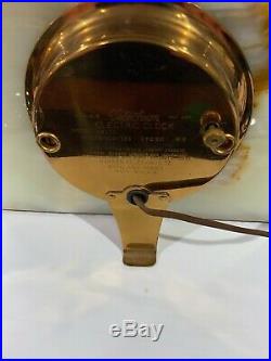 Vintage Telechron Model 4B151 Shoreham Pedara Onyx Art Deco Clock