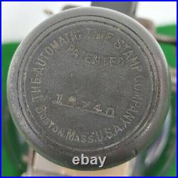 Vintage The Automatic Time Stamp Co. Boston Mass 16506 Clock Art Deco 1920s Rare