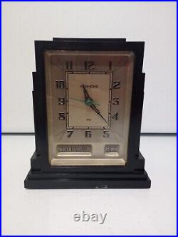 Vintage, The Hammond Clock Co, Art Deco, Skyscraper Electric Clock