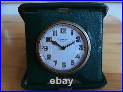 Vintage Tiffany 8 days travel clock working