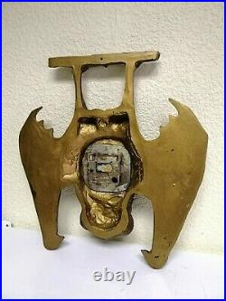 Vintage USSR BIG Wall Clock Bat Vampire Symbol From Dusk Till Dawn. Rare