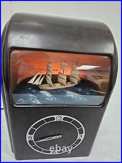 Vintage Vitascope Electric Clock Art Deco Bakelite Case Ship Great Britain Rare