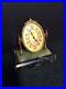 Vintage Waltham Art Deco Enameled Brass Desk Clock