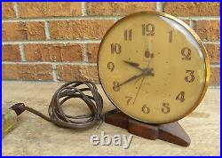Vintage Warren Telechron The Steward Electric Alarm Clock, 7H99, Working (READ)