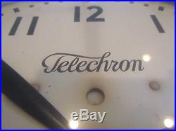 Vintage Warren Telechron Wall Clock 15 RARE Copper Plated ART DECO WORKS