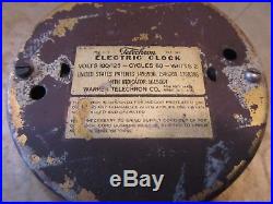 Vintage Warren Telechron Wall Clock 15 RARE Copper Plated ART DECO WORKS