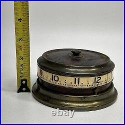 Vintage West Germany Florn Rotary Tape Measure Novelty Desk Clock, See Video