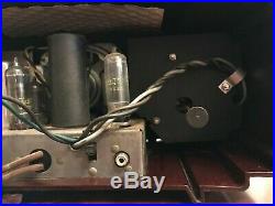 Vintage Zenith Alarm Clock Am Tube Radio Bakelite Art Deco L622 For Restoration