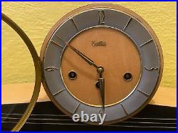 Vintage Zentra Mid-Century Art Deco mantel clock RARE READ Description