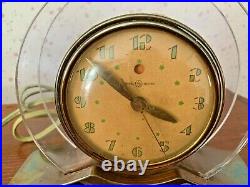 Vintage'pink Rapture Electric Clock Art Deco 1941 General Electric