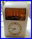 Vitascope 1941 Electric Cream Bakelite Clock With Sail Ship Rare Vintage
