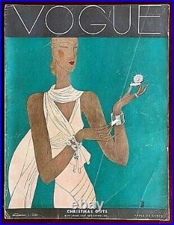 Vogue Magazine December 1, 1931 Benito Mary Duncan Steichen Art Deco Clocks