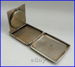 Vtg 1913 Grey & Co Art Deco Solid Silver Case Folding Pocket Travel Watch Clock