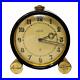 Vtg. 1930s Art Deco LeCoultre 8-Day Desk Clock Black & Brass, pre-Jaeger