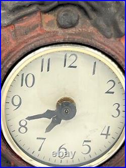 Vtg Cast Iron Banjo Player w Glass Eyes Clock Man Collectible Memorabilia, Rare