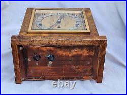 Vtg Mantle Clock Elliott Of London Henry E Frett British Horological Institute