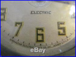 Vtg Windsor Gibraltar Aviation Airplane Propeller Art Deco Electric Mantle Clock