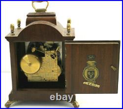 WARMINK WUBA Dutch Vintage Moon Phase Dial Chime Mantel Key Clock Half & Hour