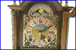 WARMINK WUBA Dutch Vintage Moon Phase Dial Chime Mantel Key Clock Half & Hour
