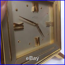 WEBB C BALL CO Cleveland Brass 8 Day Art Deco Desk Clock