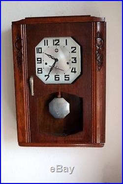 Wanduhr odo 30 Art deco Westminster antik Uhr Junghans Regulator clock