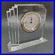 Waterford Crystal Mantle Clock Art Deco Metropolitan Collection 7×6