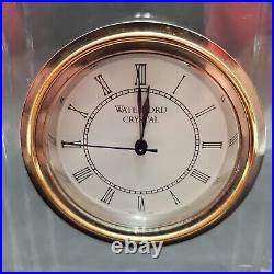 Waterford Crystal Mantle Clock Art Deco Metropolitan Collection 7x6