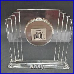 Waterford Crystal Mantle Clock Art Deco Metropolitan Collection 7x6