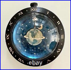 Westclox 1930s celestial earth moon stars clock paperweight desk USA made