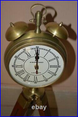 Wooden Clock Grandfather Style Floor Clock Vintage Folding Tripod Home /Office