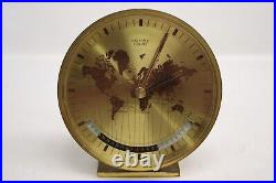 Working KIENZLE World Time Zone Heinrich Muller design Table Clock 1960s Germany