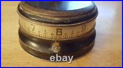 Working LUX Mystery Rotary Tape Measure Clock From the 1930s/40s