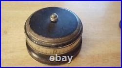 Working LUX Mystery Rotary Tape Measure Clock From the 1930s/40s